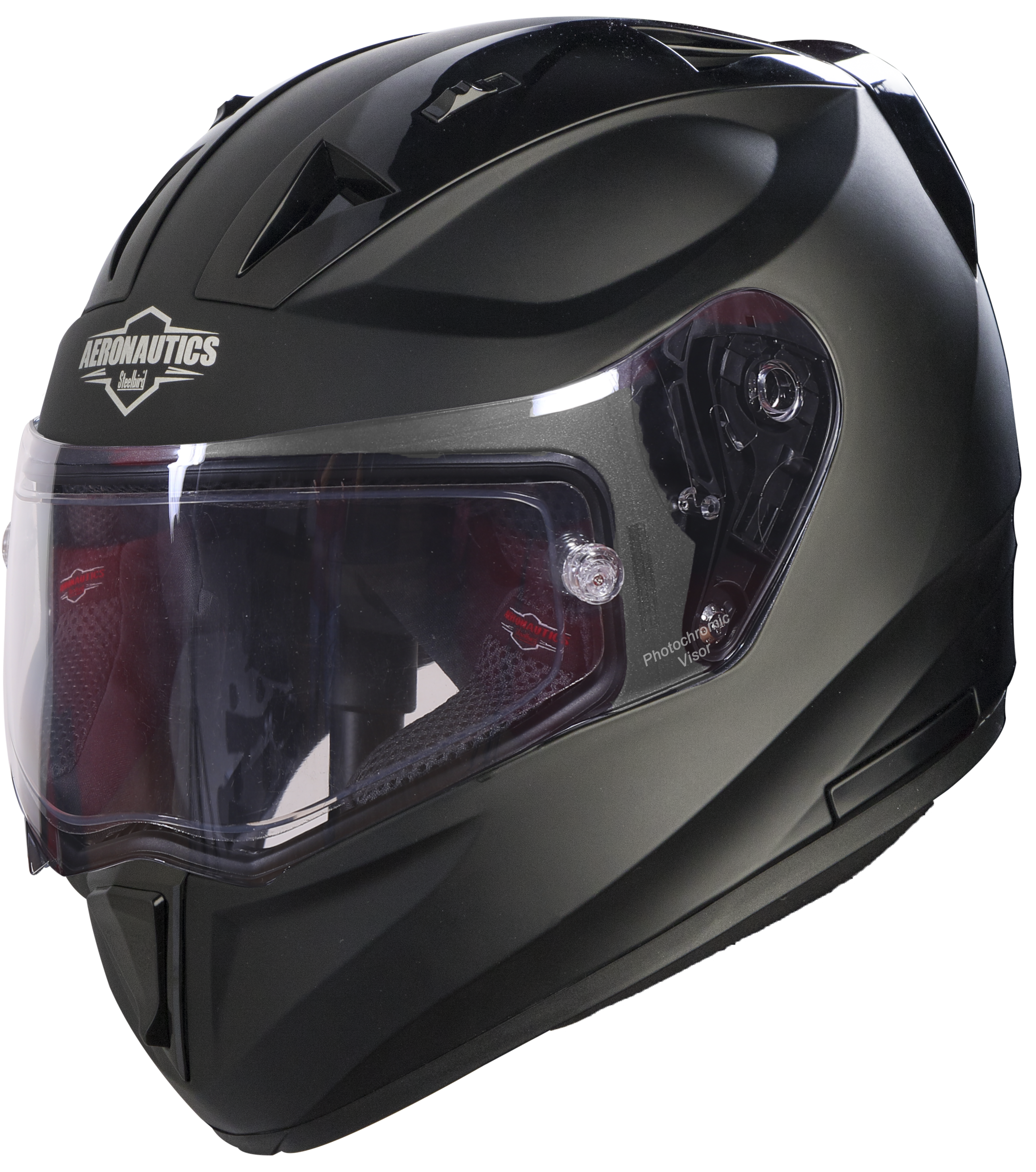 SA-1 Aeronautics Mat Black With Anti-Fog Shield Photochromic Visor